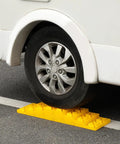 RV wheel on Ten Pack RV Camper Leveling Blocks With Interlocking Design Non Slip Pads Durable Carrying Bag And Levelers