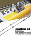 Four Sliders Linear Rail Kit With Dust Proof Pads, Alloy Steel Guide Rail System for CNC Machines and 3D Printers shown in use