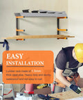Heavy Duty Wall Mounted Lumber Storage Rack With 6 Levels Up To 720 Lbs Capacity Built Tough Folding Garage Wood Organizer.
