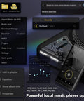 Android MP3 Player With Bluetooth And WiFi 4.5 Inch IPS Touchscreen showing music app interface on screen