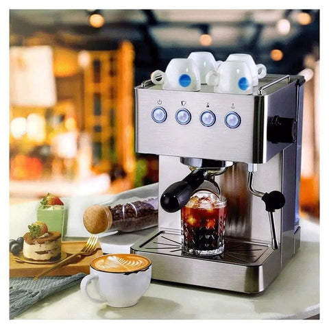 1.7L Semi Automatic Espresso Machine With 15 Bar Pressure, 1450W, Stainless Steel Brew Head, Built In Milk Frother in kitchen
