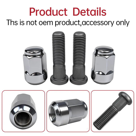 M12x1.5 Wheel Studs With Lug Nuts Set For Honda Vehicles Including Accord Civic CRV Odyssey TL TSX Integra MDX NSX Legend