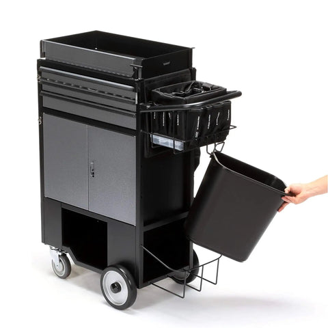 Hella Sturdy Three Drawer Rolling Utility Cart For HVAC Pros And Major Equipment Rig With Zero Tool Hassle and robust storage drawers
