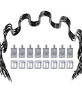 Top Shelf Quality Eight Gauge Replacement Springs For Antique Sofa And Chair Upholstery Furniture Repair Kit with heavy duty wire clips.