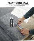 Installation of 10 Pack Heavy Duty Sectional Sofa Connectors Modular Snap Hook For Couch Joint Repair Living Room Furniture.