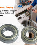 Top Tier Washer Tub Bearings And Seal Replacement Kit Delivers Smooth Operator Spins To Samsung Front Load Machines Quick No Sweat Diy Swap Engineered For Steady Home Hustle Guarantee. Close-up of two steel bearings.