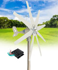 Powerful 14000W Wind Turbine Kit With 8 Blades, MPPT Controller, And 12V/24V/48V Setups in a field setting