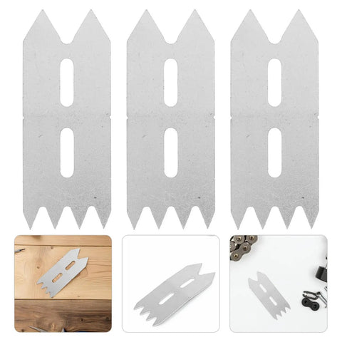Metal Bench Dog And Hold Down Clamps Four Piece Set for precision positioning shown on wooden surface with tools