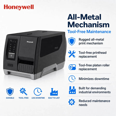 Heavy Duty Industrial Thermal Transfer Label Printer Built As A Workhorse To Rip Through Warehouse Shipping Grinds With Sweet Precision And Lightning Fast Print Delivery, all-metal mechanism