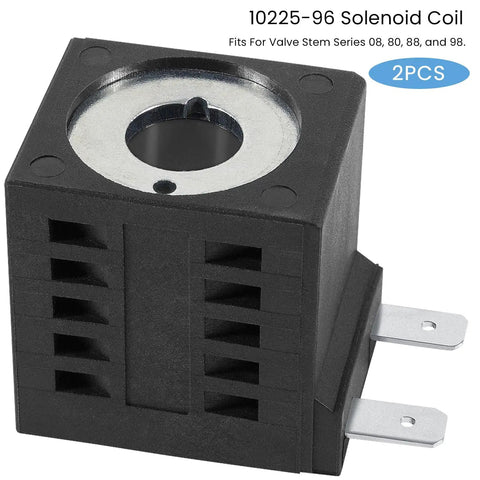 10225-96 Solenoid Coil Twin Pack 12V DC 16W Dual Spade Plug And Play Replacement For Hydraulic Power Unit Lift Dump Valve Stem Series 08 80 88 98 Easy Install Durable Coil