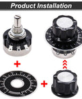 RV24YN20S B502 5K Ohm Single Turn Rotary Potentiometer with dial and knob installation for inverter speed control