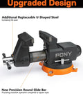 Beefy Heavy Duty Bench Vise With Six Inch Jaw 8800 Lbs Clamping Force 360 Degree Rotatable Base And Anvil Built For Woodworking