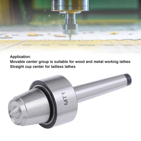 MT1 Tailstock Center Spur Cup For Wood Lathe And Metalworking Lathe Live Center Drive heavy duty steel construction close-up