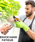 Effortless Garden Pruning Shears With Ultra Sharp Blades And Adjustable Comfort Handles reducing hand fatigue