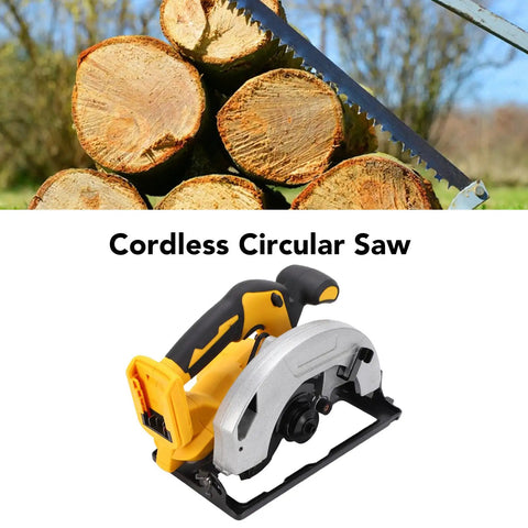 Kickass Cordless Circular Saw With Brushless Motor And 5300 Rpm Speed heavy duty build for cutting logs and plywood.