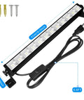 Two Pack 40W LED Shop Lights Daylight White 6000K 4800 Lumens Plug In Work Light With 6.5 Ft Cord And Easy Switch For Garage Workshop And Yard