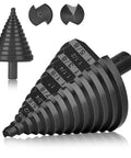 Pro Grade Step Drill Bit Set For Steel And Metal With M35 Cobalt 13 Step Holes One And Five Eighths Inch Two Straight Flutes