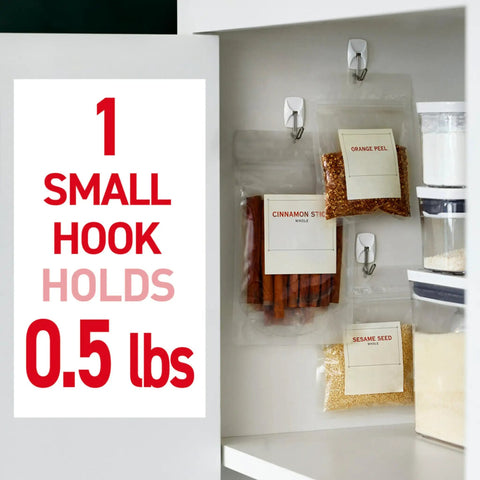 Small Wire Toggle Hooks Set With Adhesive Strips, 16 Hooks And 24 Strips, No Tools Needed, Damage Free Hanging For Home Kitchen And Office Organization, Holds Up To 0.5 Pound, Perfect For Photos And Light Decor