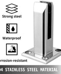 304 stainless steel spigot for glass railings with corrosion-resistant and waterproof features
