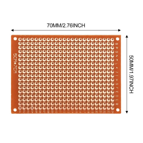 20 Pcs 5x7 Cm Universal Breadboard Bakelite Prototype Boards For Electronics Experiments Great For DIY Projects With Ample Layout Durable Bakelite Construction Hands On Friendly For Beginners And Tinkerers
