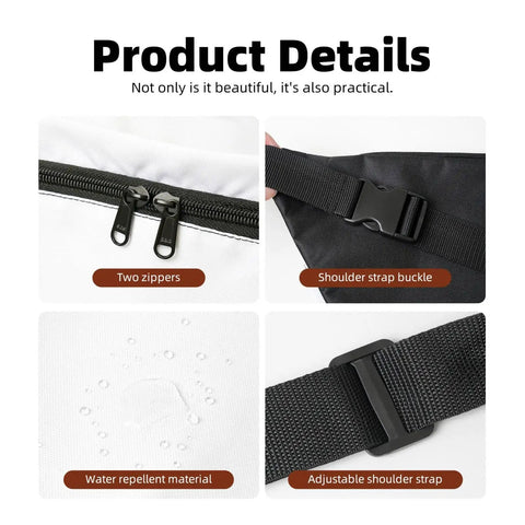 Close-up of Rowing Team Fanny Pack for Men and Women Ocean Landscape Waist Belt Bag Crossbody with zippers and straps