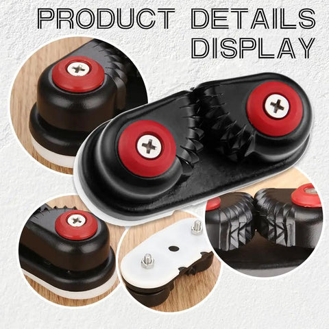 4 Pack Aluminum Kayak Cam Cleats Fast Entry Marine Cleats For Boats Canoes Sailboats Dinghies And More Durable Hardware