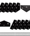 40 Pack Bulletproof Stainless Steel Corner Brackets For Wood Furniture Assembly Rust Resistant Triangle Angle Connectors