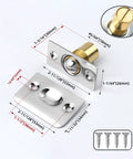 Spring Loaded Ball Catch Four Pack For Top Of Door Adjustable Silent Closet And French Door Latch Hardware Noiseless Cabinet