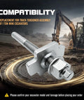 Durable Replacement Track Tensioner Assembly For 1 Ton Mini Excavator Fits One Track Easy Install DIY Friendly Heavy Duty Part For Small Digging Jobs Includes Hardware And Reliable Performance For Long Life, steel tensioner