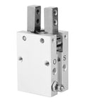 20mm Inner Diameter Wide Finger Parallel Pneumatic Gripper with aluminum body for robotics and manufacturing automation