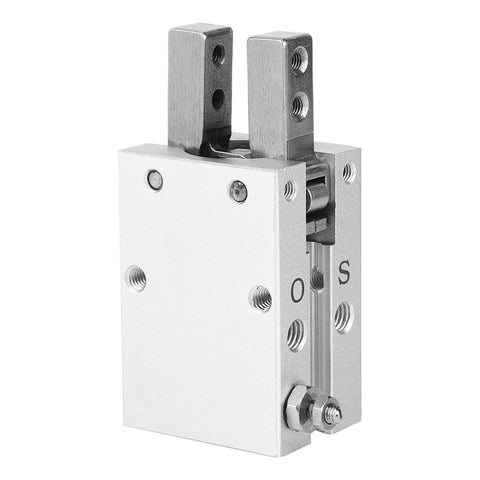 20mm Inner Diameter Wide Finger Parallel Pneumatic Gripper with aluminum body for robotics and manufacturing automation