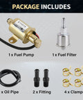 Go To Electric Fuel Pump With 149-2314-01 Fuel Filter Kit for 5500 5.5KW Gas Generators Onan Marquis Gold RV QG EVAP Models parts