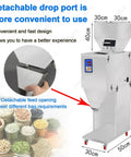Plug And Play Automatic Granular And Powder Filling Machine Quantitative Dispenser with detachable drop port and mobile setup.