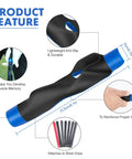 Golf Grip Trainer For Left And Right Handed Players, Durable Non Slip Practice Aid in blue, highlighting features like anti-slip design.