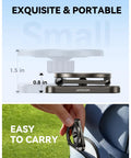 Upgraded Magnetic Golf Cart Phone Holder With Tri Fold All Alloy Arms And 360 Degree Rotating Base MagSafe Compatible