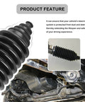 Close-up of Pro Grade Rack And Pinion Boot Kit With Dustproof Silicone Inner Tie Rod Boot Set showing boot texture and application.