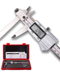 Offset Jaw Caliper 8 Inch 200mm Stainless Steel Vernier Caliper with Inch and Metric Readouts, high resolution digital display