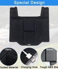 Center Console Organizer Upgrade With Flocked Liner For Dodge Ram 1500 2500 3500, inserts show ABS shell and charging hole feature