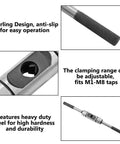 Adjustable Tap Wrench Handle For M6 To M14 Taps Pro Grade Tapping Tool Built Tough For Aluminum Iron Wood And Plastic