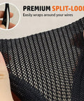Braided Split Sleeve Wire Loom For High Temperature Automotive Harness And Home Cable Management Durable PET Polyester