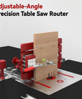 Beefy Adjustable Joinery Sled For Table Saw And Router Pro Grade Precision Slide Table for cutting wood, aluminum alloy body