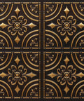 2x2 Feet PVC Ceiling Tiles Glue Up Panels Antique Gold Lightweight Wrought Iron Look Class A Fire Rated Ceiling and Wall Tiles