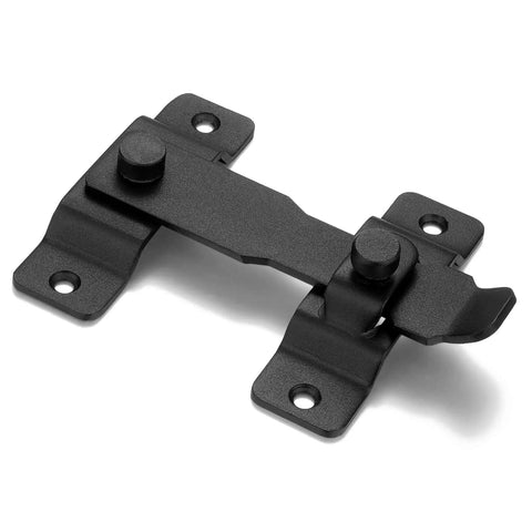Matte Black Stainless Steel Barn Door Latch 4.33 By 3.23 Inch Tough As Nails Heavy Duty Flip Door Lock