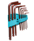 Premium 9 Piece Ball Head Hex Key Wrench Set Made From Alloy Steel With Long Arms For Tight Spots And Deep Holes Perfect For Furniture Assembly Car Fixes Or Home Upgrades That Get The Job Done Right.