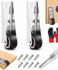 Dead Nuts Heavy Duty Vertical Track Roller Wheels With Quiet Rubber Casters and Zero Wobble Glide for smooth installation tools and accessories.