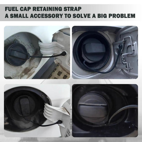 Gas Cap Tether With Eyelets For Audi A1 A3 And VW Beetle installed on fuel tank retaining cap OEM 180201556 1J0201550