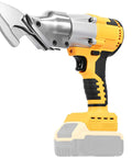 Beast Mode Cordless Metal Shears For Quick Sheet Metal Cuts with 600W Brushless Motor, yellow handle, side view
