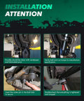 14 Piece Front Suspension Kit For Toyota Camry 2002 2003 And Lexus ES300 ES330 2002-2006 Includes Front Lower Control Arm Assemblies For Passenger And Driver Sides installation steps on front suspension and ball joint