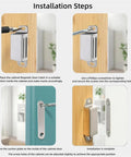 Installation steps for 10 Pack Mini Cabinet Magnetic Catch Latches For Doors And Drawers Stainless Steel 55mm Heavy Duty