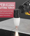 PT31 Plasma Cutter Torch 13ft High Frequency Plug And Play Torch For CUT-50DS plasma cutting metal sheet with sparks